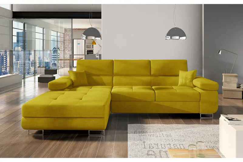 Vuodesohva Kelestin Divaanilla Vasen, Keltainen