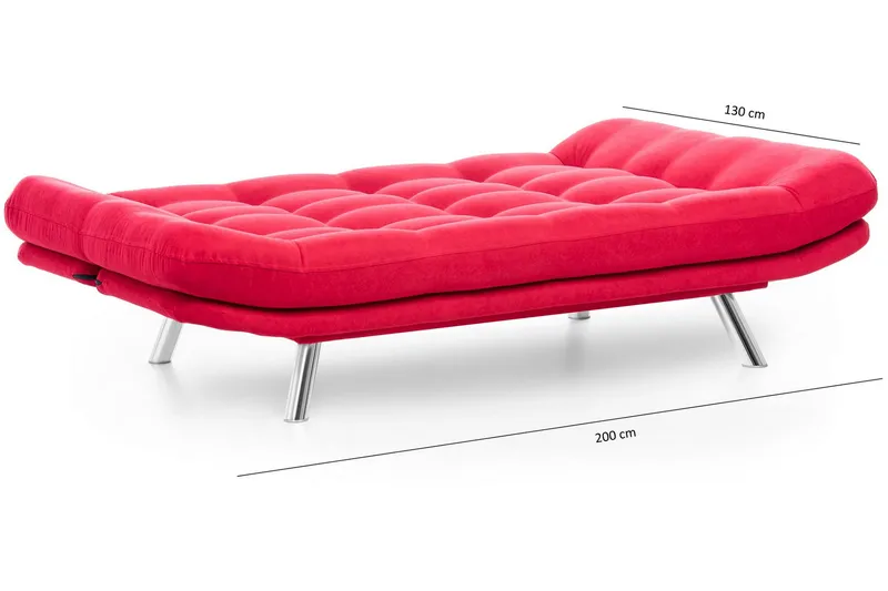 Vuodesohva Mallie 3:n ist - Punainen - Huonekalut - Sohva - Vuodesohva - 3 istuttava vuodesohva