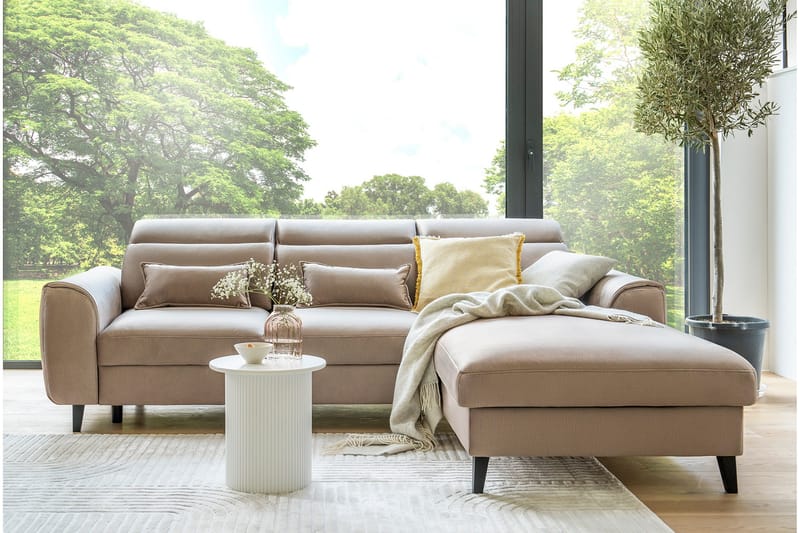 Vuodesohva Manni divaanilla 3:n ist Säilytyksellä, Vaaleanharmaa