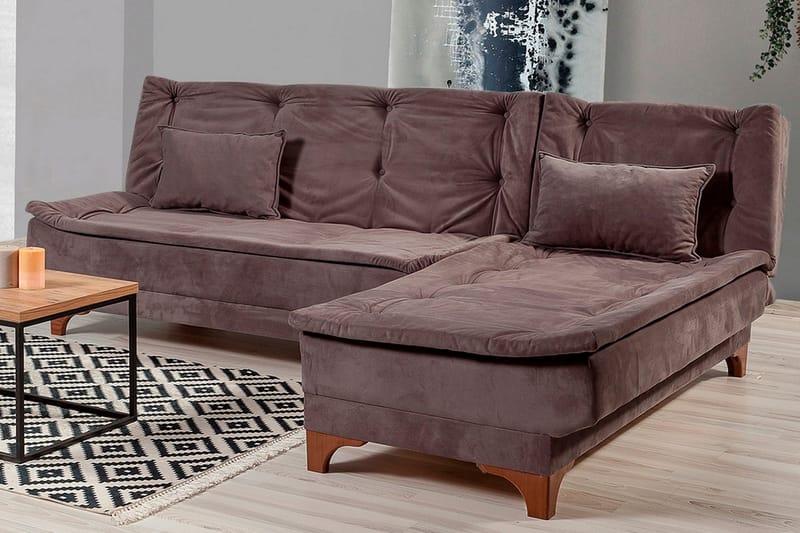 Vuodesohva Mcmurdo divaanilla Oikea - Harmaa - Huonekalut - Sohva - Vuodesohva