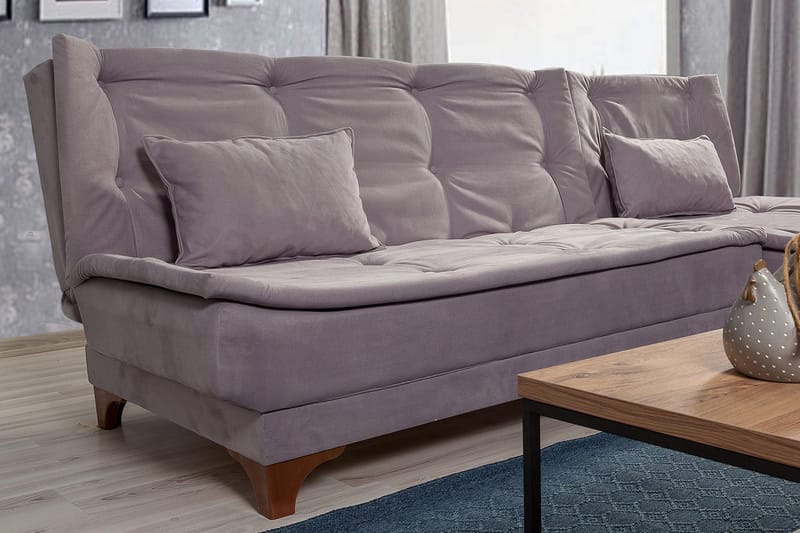 Vuodesohva Mcmurdo divaanilla Oikea - Harmaa - Huonekalut - Sohva - Vuodesohva