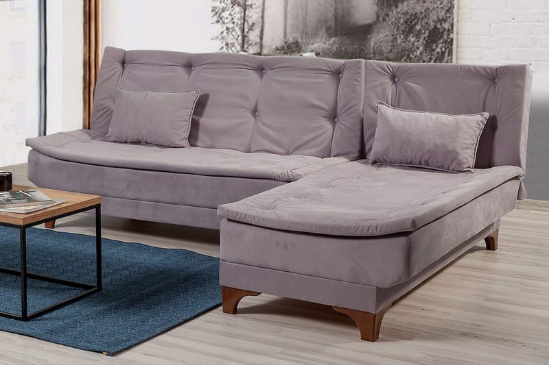 Vuodesohva Mcmurdo divaanilla Oikea - Harmaa - Huonekalut - Sohva - Vuodesohva