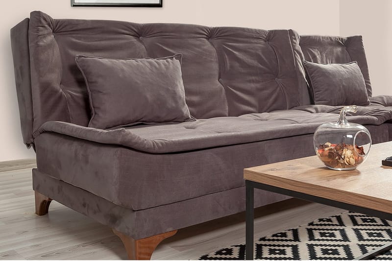 Vuodesohva Mcmurdo divaanilla Oikea - Harmaa - Huonekalut - Sohva - Vuodesohva