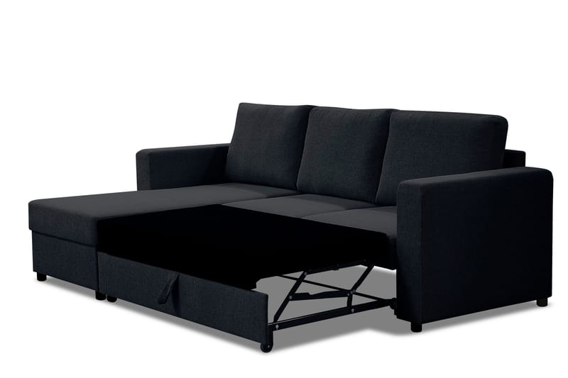 Vuodesohva Melaina divaanilla Vasen 3:n ist - Tummanharmaa - Huonekalut - Sohva - Vuodesohva