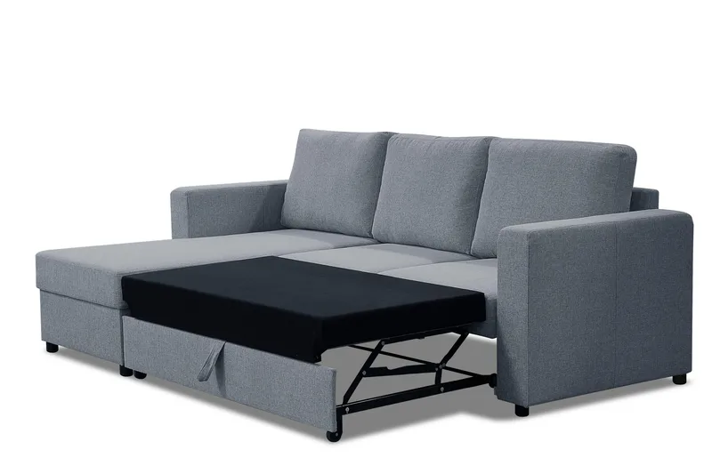 Vuodesohva Melaina divaanilla Vasen 3:n ist - Vaaleanharmaa - Huonekalut - Sohva - Vuodesohva