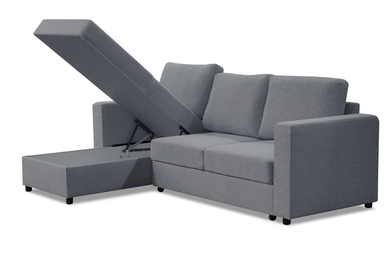 Vuodesohva Melaina divaanilla Vasen 3:n ist - Vaaleanharmaa - Huonekalut - Sohva - Vuodesohva