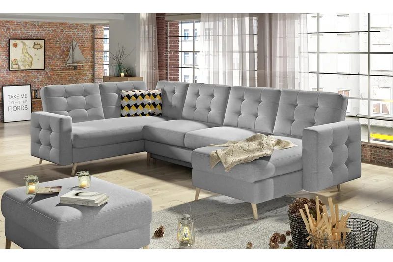 Vuodesohva Remoni tupladivaanilla, Harmaa