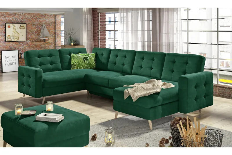 Vuodesohva Remoni tupladivaanilla, Vihreä