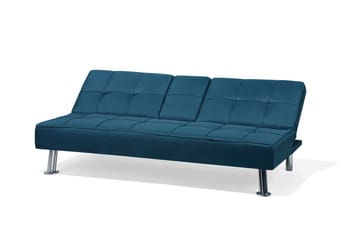 Vuodesohva Roxen 168 cm - Sininen - Huonekalut - Sohva - Vuodesohva - 3 istuttava vuodesohva