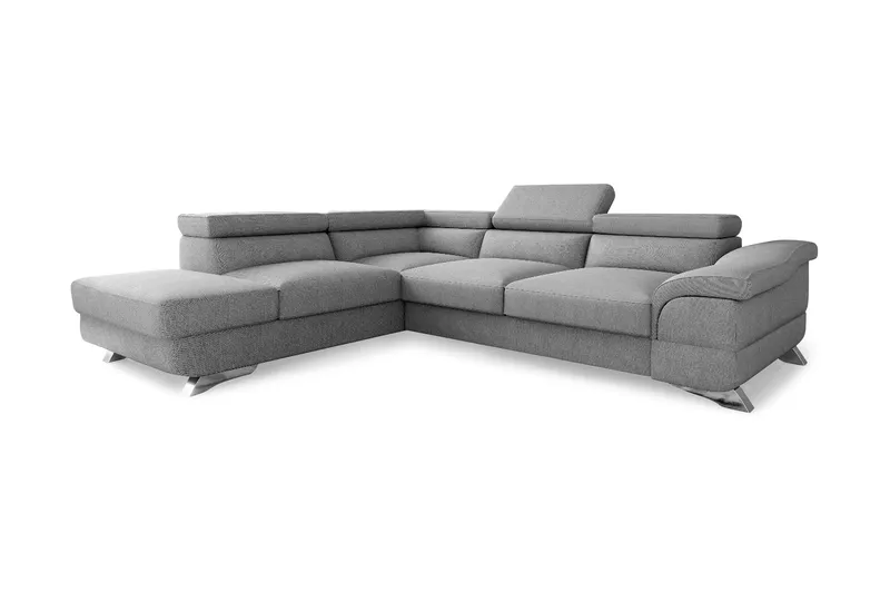 Vuodesohva Seglim 3:n ist avopäädyllä Vasen, Vaaleanharmaa