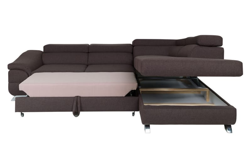 Vuodesohva Seglim 3:n ist avopäädyllä Vasen - Vaaleanharmaa - Huonekalut - Sohva - Vuodesohva