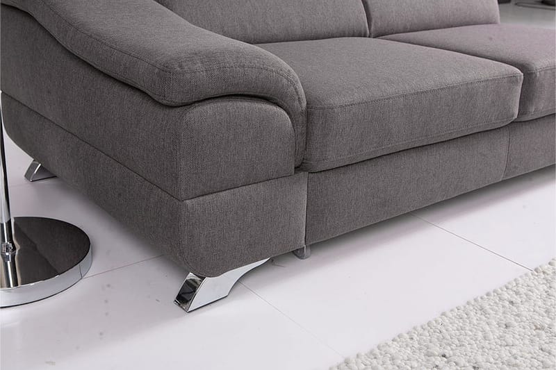 Vuodesohva Seglim 3:n ist avopäädyllä Vasen - Vaaleanharmaa - Huonekalut - Sohva - Vuodesohva