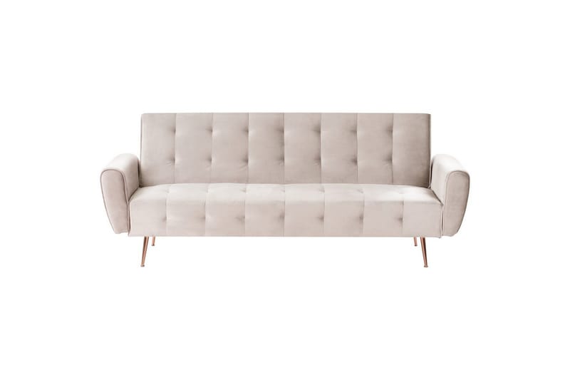 Vuodesohva Selnes - Beige, kupari - Huonekalut - Sohva - Vuodesohva - 3 istuttava vuodesohva