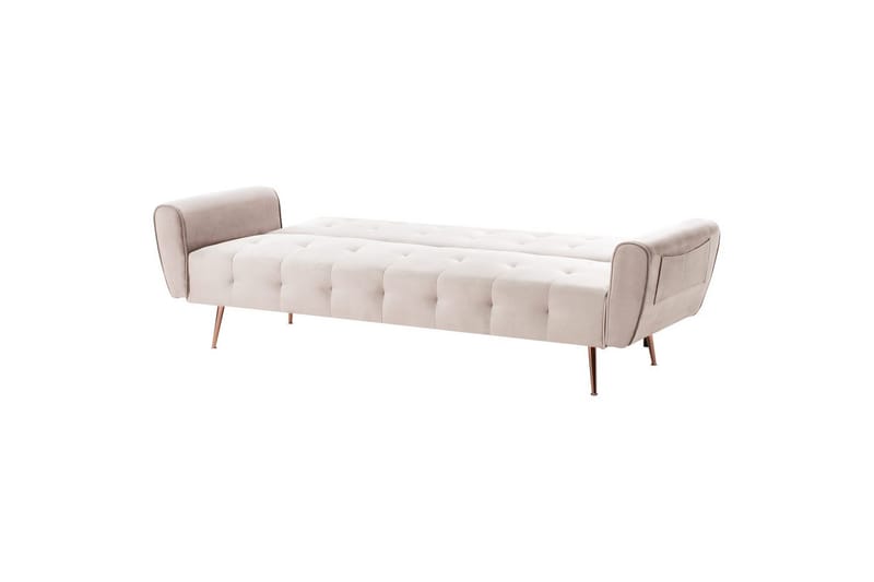 Vuodesohva Selnes - Beige, kupari - Huonekalut - Sohva - Vuodesohva - 3 istuttava vuodesohva