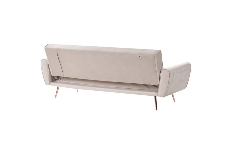 Vuodesohva Selnes - Beige, kupari - Huonekalut - Sohva - Vuodesohva - 3 istuttava vuodesohva