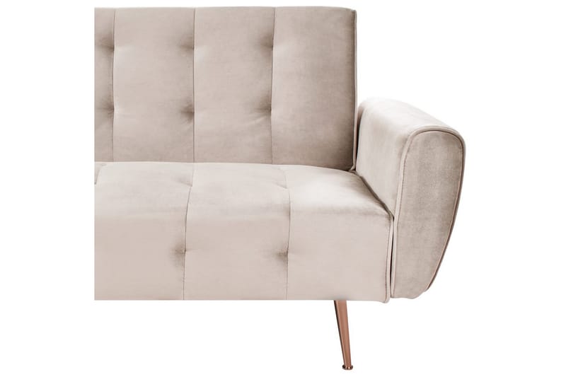 Vuodesohva Selnes - Beige, kupari - Huonekalut - Sohva - Vuodesohva - 3 istuttava vuodesohva