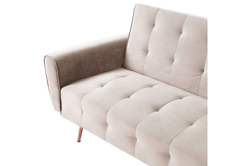 Vuodesohva Selnes - Beige, kupari - Huonekalut - Sohva - Vuodesohva - 3 istuttava vuodesohva