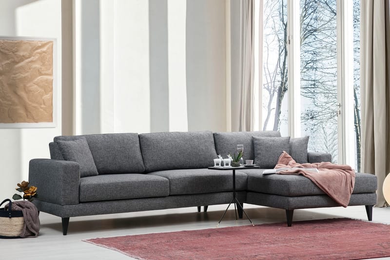 Vuodesohva Stancle Divaanilla Oikea - Harmaa - Huonekalut - Sohva - Vuodesohva
