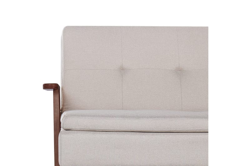 Vuodesohva Tjorn - Beige, tumma puu, 185x110 cm - Huonekalut - Sohva - Vuodesohva - 3 istuttava vuodesohva