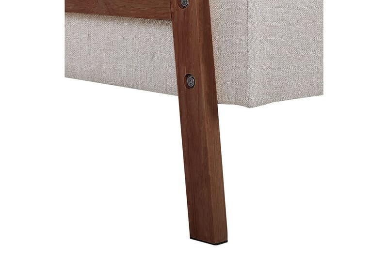 Vuodesohva Tjorn - Beige, tumma puu, 185x110 cm - Huonekalut - Sohva - Vuodesohva - 3 istuttava vuodesohva