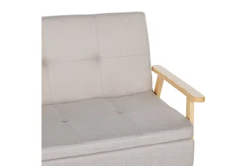 Vuodesohva Tjorn - Beige, vaalea puu, Beige, Vaalea puu, 185x110 cm - Huonekalut - Sohva - Vuodesohva - 3 istuttava vuodesohva