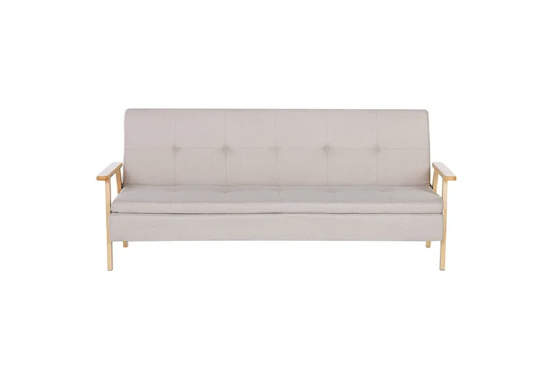 Vuodesohva Tjorn, Beige, vaalea puu, Beige, Vaalea puu, 185x110 cm