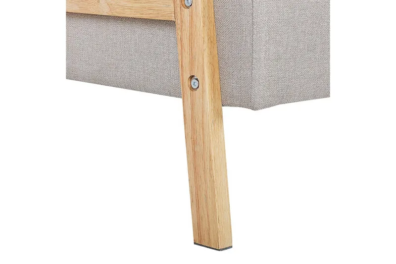 Vuodesohva Tjorn - Beige, vaalea puu, Beige, Vaalea puu, 185x110 cm - Huonekalut - Sohva - Vuodesohva - 3 istuttava vuodesohva