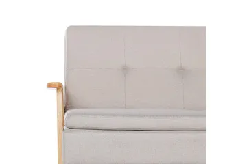 Vuodesohva Tjorn - Beige, vaalea puu, Beige, Vaalea puu, 185x110 cm - Huonekalut - Sohva - Vuodesohva - 3 istuttava vuodesohva