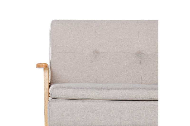 Vuodesohva Tjorn - Beige, vaalea puu, Beige, Vaalea puu, 185x110 cm - Huonekalut - Sohva - Vuodesohva - 3 istuttava vuodesohva