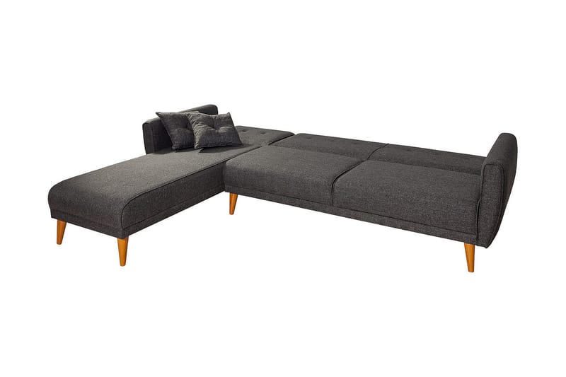 Vuodesohva Tufford divaanilla Vasen - Harmaa - Huonekalut - Sohva - Vuodesohva