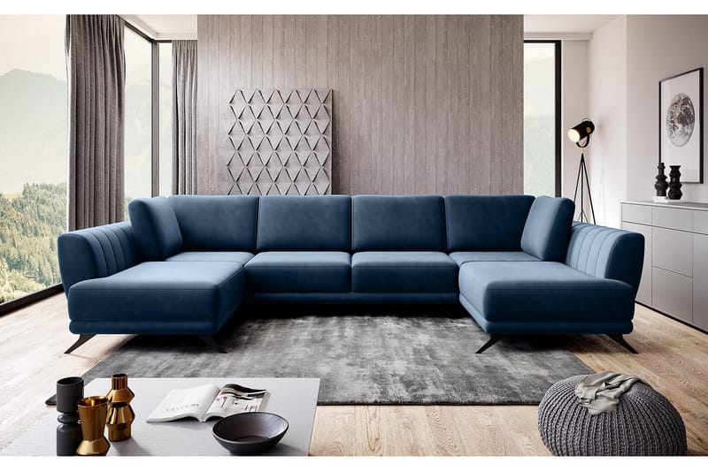 Vuodesohva Tupla-avopääty Kazuma - Tummansininen - Huonekalut - Sohva - Vuodesohva