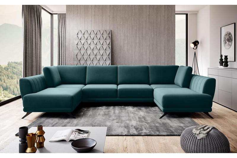 Vuodesohva Tupla-avopääty Kazuma - Tummanvihreä - Huonekalut - Sohva - Vuodesohva