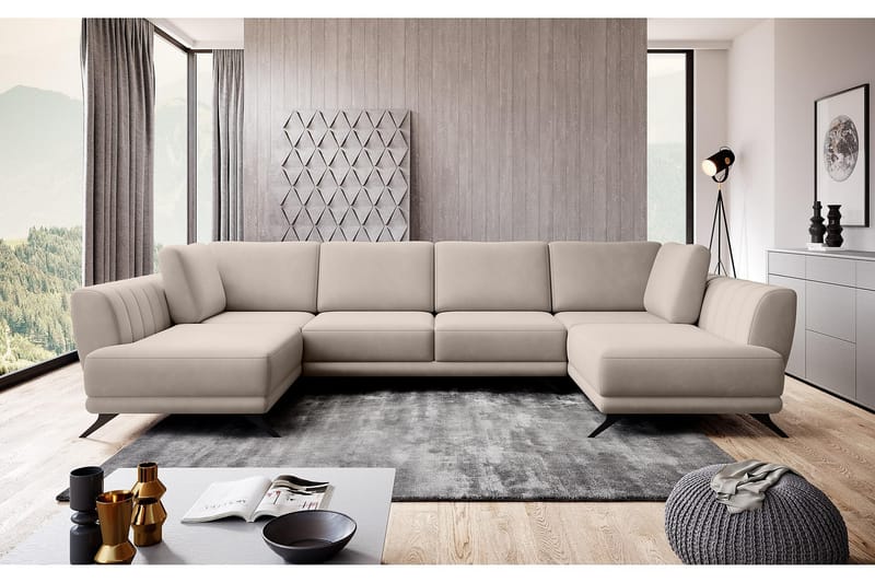 Vuodesohva Tupla-avopääty Kazuma - Vaalea beige - Huonekalut - Sohva - Vuodesohva