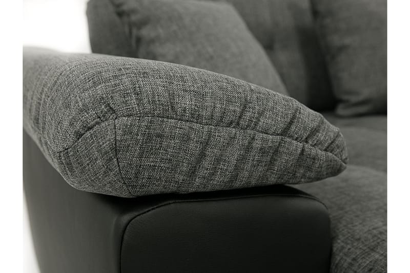 Vuodesohva Tupladivaani Orduna 4:n ist 315x130 cm U-muoto - Musta - Huonekalut - Sohva - Vuodesohva
