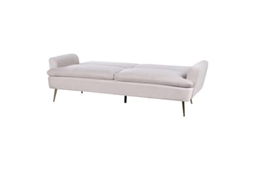 Vuodesohva Vettre - Beige, kulta - Huonekalut - Sohva - Vuodesohva - 3 istuttava vuodesohva