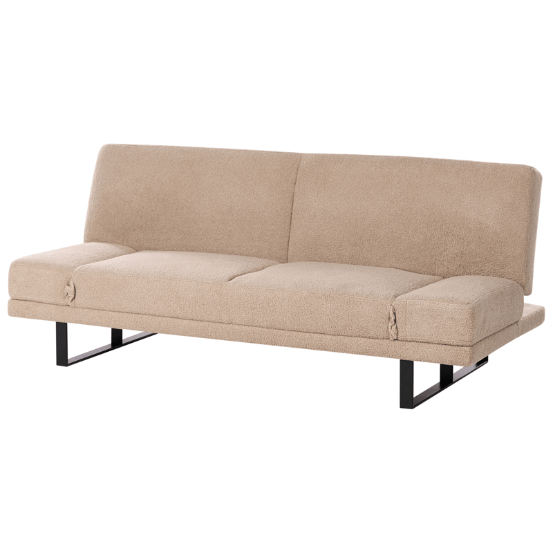 Vuodesohva York Bouclé - Hiekanbeige - Huonekalut - Sohva - Vuodesohva - 2 istuttava vuodesohva