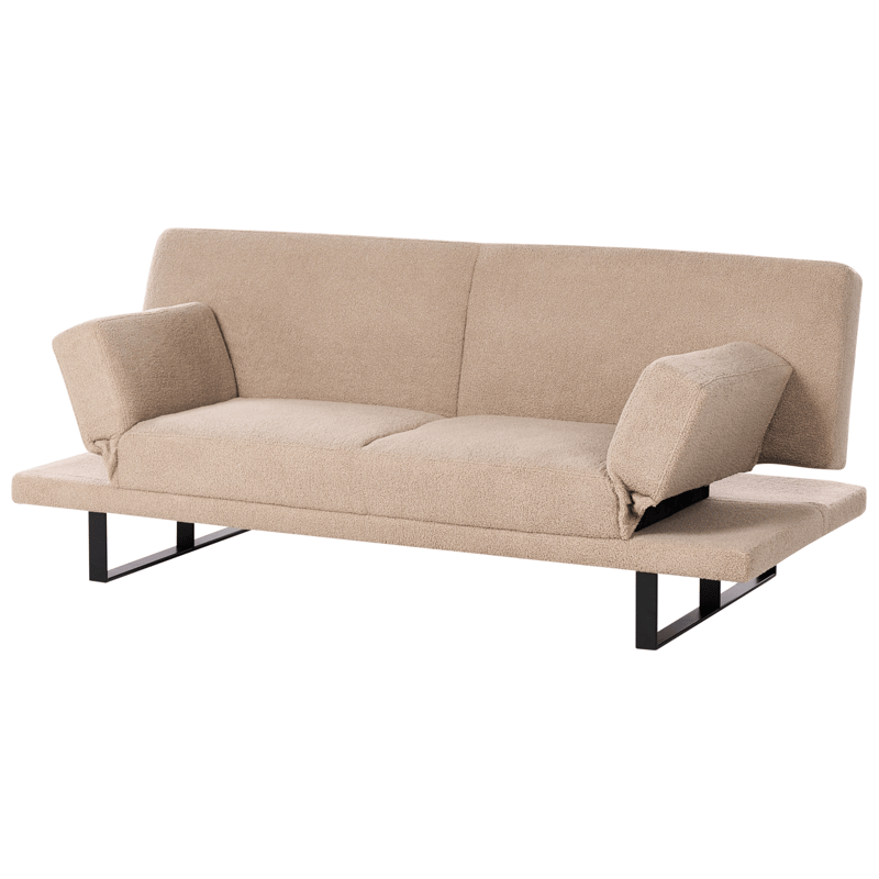 Vuodesohva York Bouclé - Hiekanbeige - Huonekalut - Sohva - Vuodesohva - 2 istuttava vuodesohva