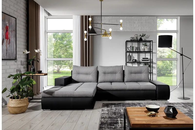 Vuodesohva Probaos divaanilla 3:n ist Säilytyksellä, Vaaleanharmaa