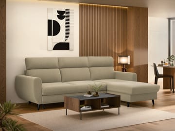 Vylon 3-istuttava vuodesohva divaanilla - beige - Huonekalut - Sohva - Vuodesohva
