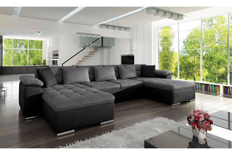 Wicenza U-Vuodesohva 375x155x76 cm - Huonekalut - Sohva - Vuodesohva