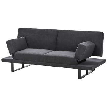 York 2-istuttava kokoontaitettava vuodesohva 105x190 cm chenilleä - Antrasiitti - Huonekalut - Sohva - Vuodesohva - 2 istuttava vuodesohva