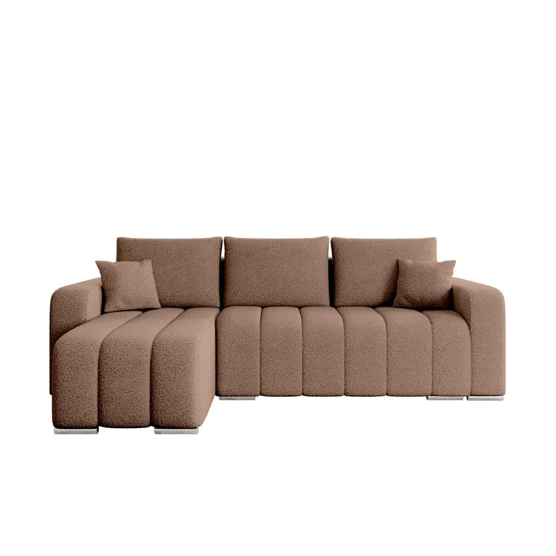 Zulueta 3-istuttava vuodesohva divaanilla - Lambi 04 (ruskea) - Huonekalut - Sohva - Vuodesohva