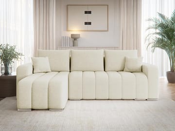 Zulueta 3-istuttava vuodesohva divaanilla - Lambi 08 (beige) - Huonekalut - Sohva - Vuodesohva