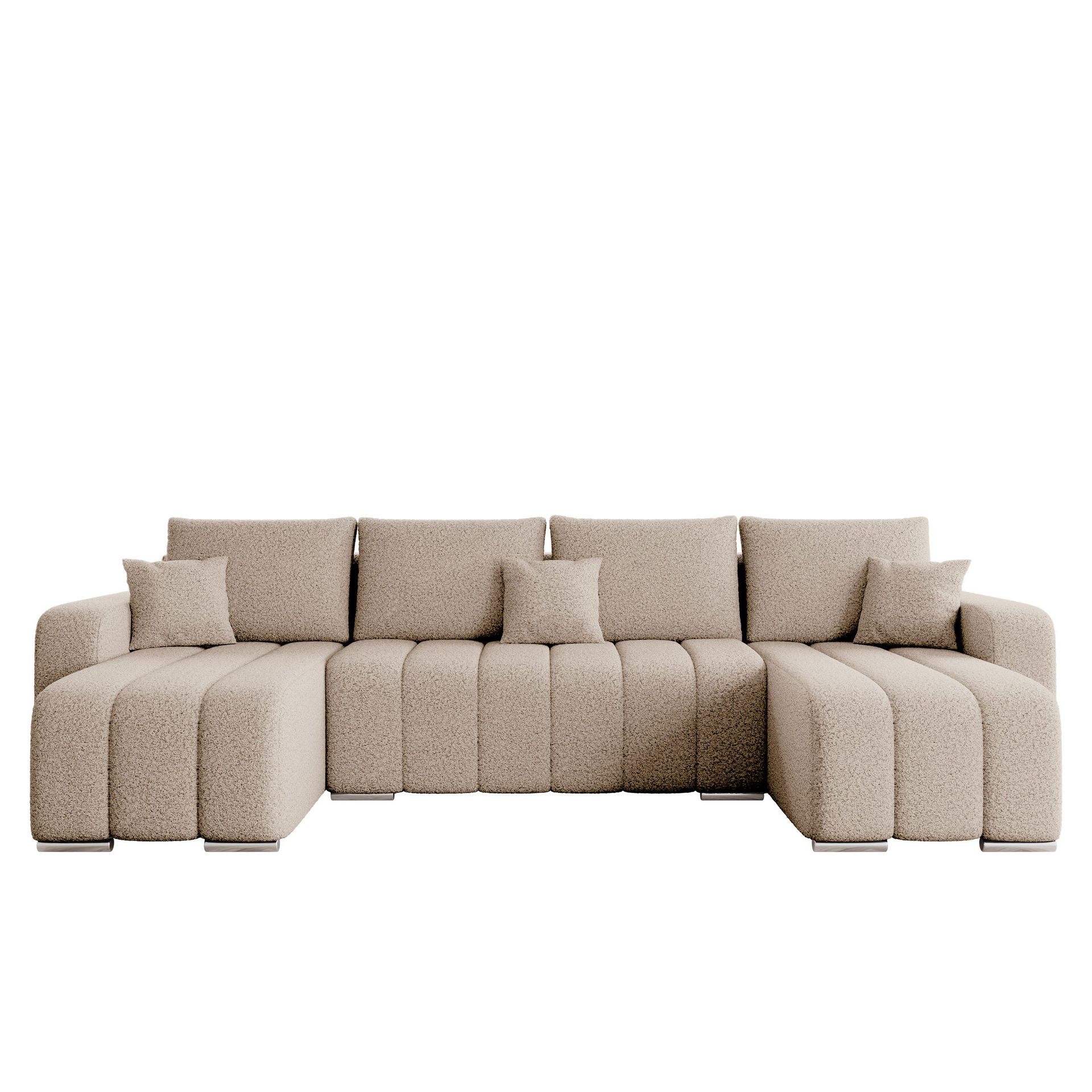 Zulueta 4-istuttava vuodesohva kaksinkertaisella divaanilla - beige