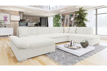 Zumar 5-sits Hörnbäddsoffa White - Huonekalut - Sohva - Vuodesohva