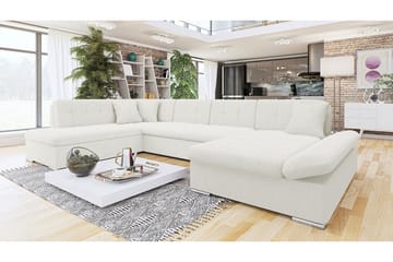 Zumar 5-sits Hörnbäddsoffa White - Huonekalut - Sohva - Vuodesohva