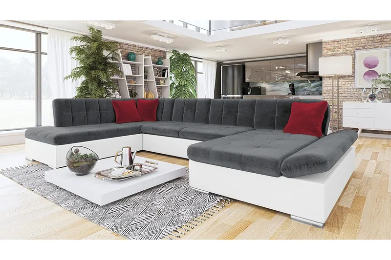 Zumar U-Vuodesohva 345x205x77 cm - Huonekalut - Sohva - Vuodesohva