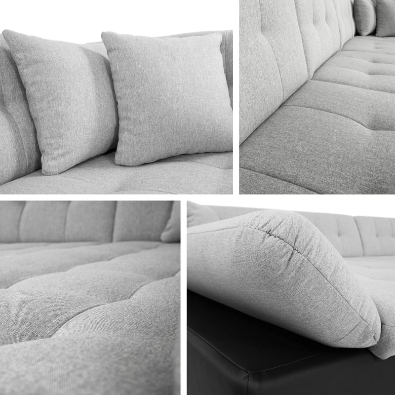 Zumar Vuodesohva divaanilla ja divaanilla 5istuttava - Ruskea - Huonekalut - Sohva - Vuodesohva