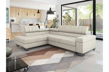 Warwick Vuodekulmasohva (lepotuoliosa), 3-istuttava - Beige - Huonekalut - Sohva - Vuodesohva