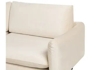 Woodal Kulmasohva 4-istuttava - Beige/Musta - Huonekalut - Sohva - Samettisohva